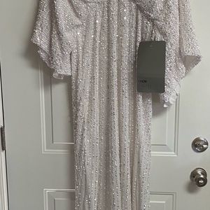 ASOS Ciara sequin Kimono sleeve gown NWT